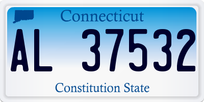CT license plate AL37532