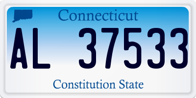 CT license plate AL37533