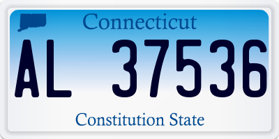 CT license plate AL37536