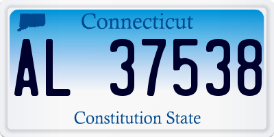 CT license plate AL37538