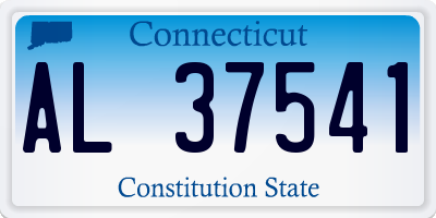 CT license plate AL37541