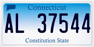 CT license plate AL37544