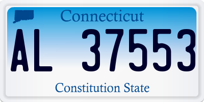 CT license plate AL37553