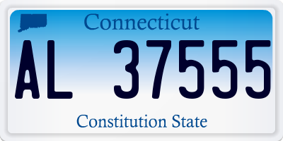 CT license plate AL37555