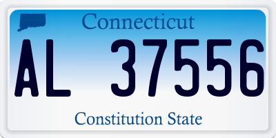CT license plate AL37556