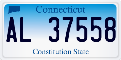 CT license plate AL37558