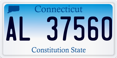 CT license plate AL37560