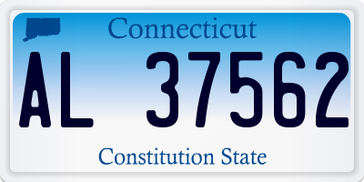 CT license plate AL37562