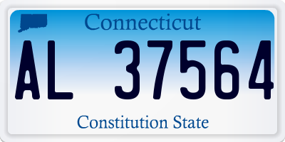 CT license plate AL37564