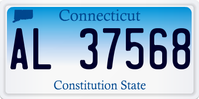 CT license plate AL37568