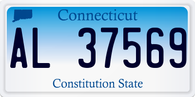 CT license plate AL37569