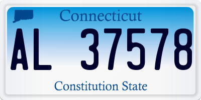 CT license plate AL37578