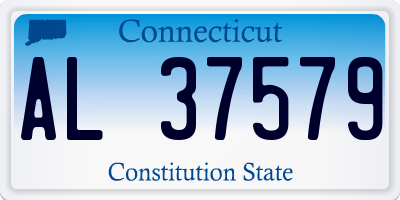 CT license plate AL37579