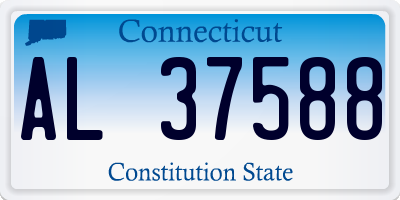 CT license plate AL37588