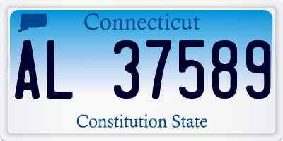 CT license plate AL37589
