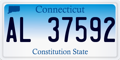 CT license plate AL37592