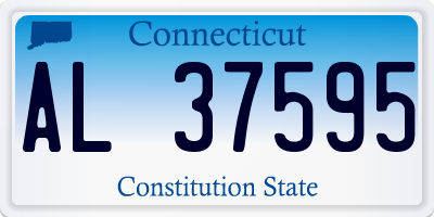 CT license plate AL37595