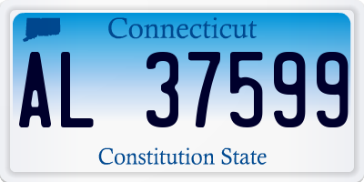 CT license plate AL37599