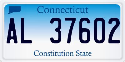 CT license plate AL37602