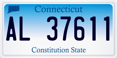 CT license plate AL37611