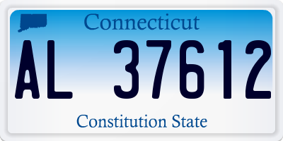 CT license plate AL37612