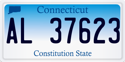 CT license plate AL37623
