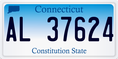 CT license plate AL37624