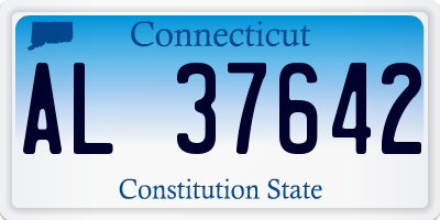 CT license plate AL37642