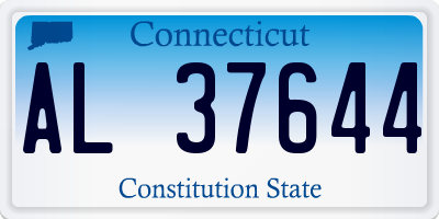 CT license plate AL37644