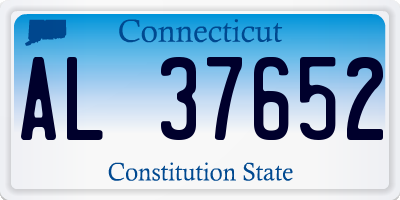 CT license plate AL37652