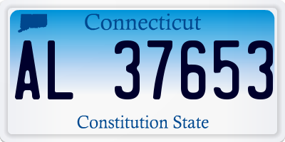 CT license plate AL37653
