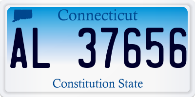 CT license plate AL37656