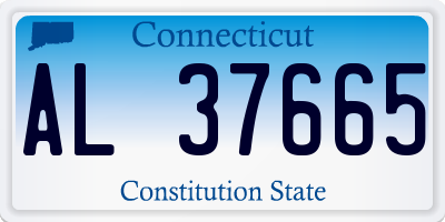 CT license plate AL37665