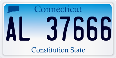 CT license plate AL37666