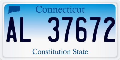 CT license plate AL37672