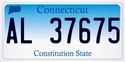 CT license plate AL37675