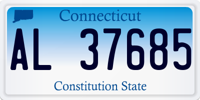 CT license plate AL37685