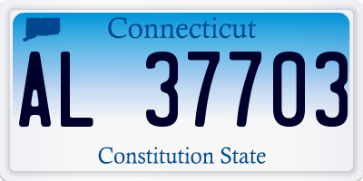 CT license plate AL37703