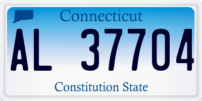 CT license plate AL37704
