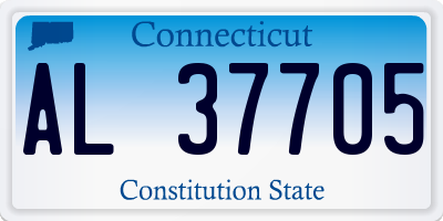 CT license plate AL37705