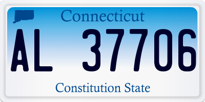 CT license plate AL37706