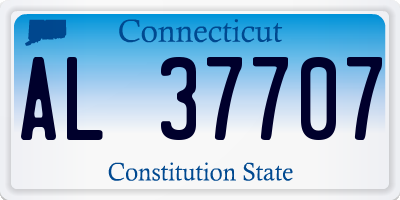 CT license plate AL37707