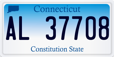 CT license plate AL37708