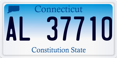 CT license plate AL37710