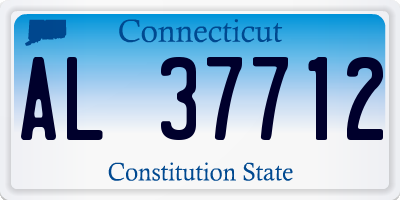 CT license plate AL37712
