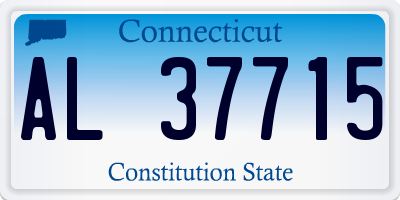 CT license plate AL37715