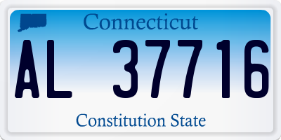 CT license plate AL37716