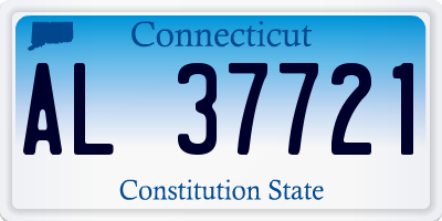 CT license plate AL37721