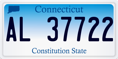 CT license plate AL37722