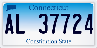 CT license plate AL37724